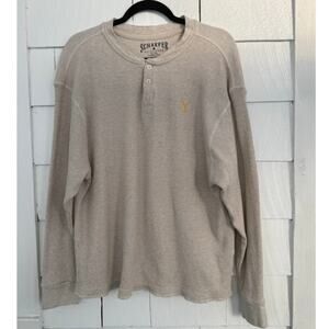 Schaefer Outfitter Mens 2XL Waffle Knit Ranch Henley Thermal Western Yellowstone